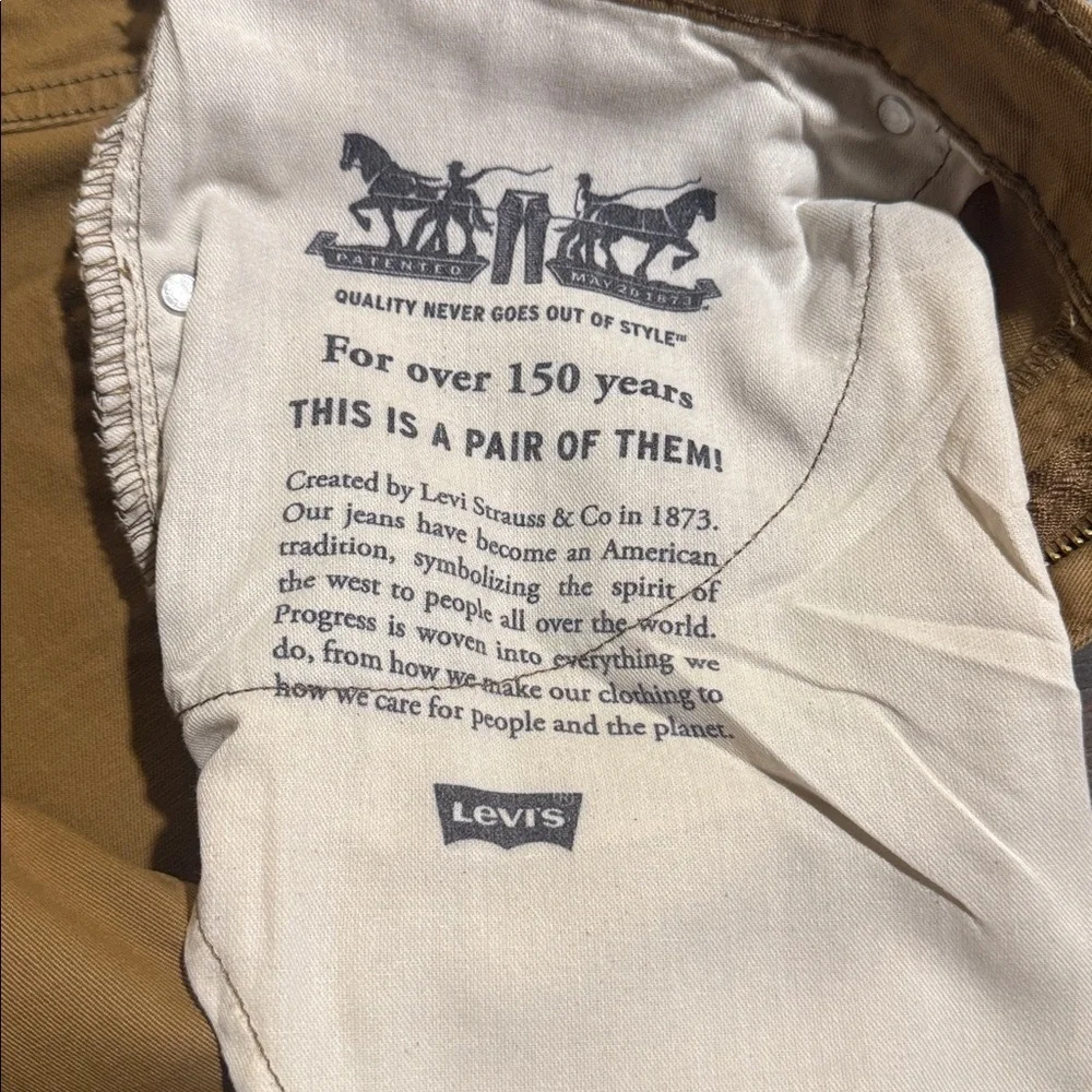 Levi's 541 Khaki Straight Leg Jeans-Size 38x36